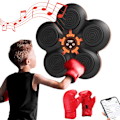 Miniatyrbild 6 av 6: Boxningsmaskin med musik, elektronisk boxare, bärbar väggmonterad Bluetooth-musik elektronisk boxare, present till barn och vuxna Boxing machines and child gloves