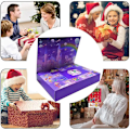 Miniatyrbillede 2 af 5: Julemakeup Adventskalender Julekalender Gaveæsker Jul 24 dages adventsnedtælling Gaveæsker til børn style 1