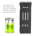 Miniatyrbild 5 av 5: RC Drone Litiumbatteri 3.7V 1800mAh Fjärrkontroll UAV Batteri Passar för E58 E68 JY109 998PRO Quadcopter 3st
