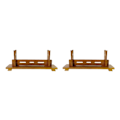 Miniatyrbilde 3 av 5: 1/2 tre stativholder for Samurai Display Elegant og robust Lysebrun 1 lag Light Brown 1 Layer 2PCS