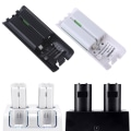 Miniatyrbild 2 av 5: 2800Mah säker uppladdningsbart batteri för WII för WII U spelkonsol 2st/förpackning Vit