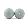 Miniatyrbilde 1 av 5: 50 stk./lot Silikonperle 9/12/15MM Perle for Smykkelaging Armbånd DIY Smokkekjede Halskjede Smykketilbehør Light grey