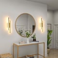 Miniatyrbillede 3 af 4: Indendørs LED-væglamper, 16W akryl LED-væglampe varm, væglamper til soveværelse stue korridor gang Gold