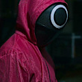 Pikkukuva 2 / 3: Squid Game Cosplay Naamio Neliö Ympyrä Kolmio Halloween Naamio[qb] Round shape