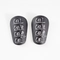 Miniatyrbillede 1 af 10: 1 par mini skinnebensskinner Fodbold skinnebensskinner SBLACK BLACK S Black SBlack