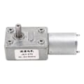 Miniatyrbild 6 av 8: DC-växelmotor, enkel axel, CW CCW självlåsande snäckväxelmotor med bas för etikettskrivare, ugnar, 12 V, 50 RPM
