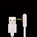 Miniatyrbilde 1 av 5: 1 stk. Universell Smartklokke Laderledning, Magnetisk Ladekabel 2 Pin 4 Pins USB-lader for Smartklokke 7.62mm 2.84mm 4mm 4.0mm size 2pin