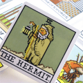 Pikkukuva 4 / 7: 1 setti Bit Fantasy Tarot - 8-bittinen pikselitarot-neliöpakka, 78 korttia, lautapeli Yellow