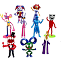Miniatyrbillede 1 af 5: Fantastiske Digitale Cirkusfigurer Sæt, Pomni Jax Model Legetøj Til Børnegaver, Den Fantastiske Digitale Cirkus Samleobjekter Animefigurer 9pcs