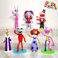 Miniatyrbillede 4 af 5: Fantastiske Digitale Cirkusfigurer Sæt, Pomni Jax Model Legetøj Til Børnegaver, Den Fantastiske Digitale Cirkus Samleobjekter Animefigurer 9pcs