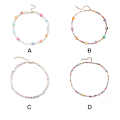 Pikkukuva 3 / 5: 1/2/3/5 helmen kaulakoru helmillä choker säädettävä ketju boho tyyppi Type 1 1 Pc