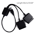 Miniatyrbild 5 av 5: SQBB 2 i 1 Adapter Konverter utan Drivrutin för PS2 för PS3 Joypad Gamepad Till för PS3 PC USB Game Controller Adapter Ersätt
