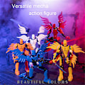 Miniatyrbild 3 av 4: Ny Uppgradering T13 Actionfigur, Titan 13 Actionfigur, Robot Actionfigur, 3D-tryckt Action White
