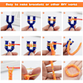Pikkukuva 5 / 5: 2500+ Loom-nauhaa setti, 30 väriä Loom Twist -kuminauhoja DIY-rannekorujen valmistukseen