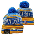 Miniatyrbild 2 av 5: NFL Unisex mössa i akryl för vuxna, med fleecefoder, one size Los Angeles Chargers