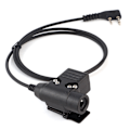 Pikkukuva 5 / 5: TK U94 PTT -ääniliitäntäkaapeli Walkie Talkie -kuulokemikrofoniliitin Baofeng UV‑5R TK‑3107 -laitteille