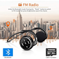Pikkukuva 3 / 4: Langaton Bluetooth-kuuloke, langaton Bluetooth-kuuloke urheilu vedenpitävä Hi-Fi-stereotuki sisäänrakennettu mikrofoni SD-kortti FM-radio, 151