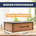 Miniatyrbild 3 av 4: Sparbössa (4 storlekar) - Återanvändbar sparbössa med sparmål och siffror att bocka av 10000 Euros