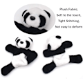Pikkukuva 3 / 5: 4-osainen Panda-jääkaappimagneetti, söpö pehmeä plushi-panda 3D-jääkaappitarra
