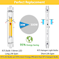 Miniatyrbillede 4 af 5: 2 stk. R7s 118mm LED lampe 30w dæmpbar, varm hvid 3000k, ingen flimmer