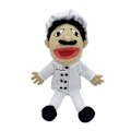 Miniatyrbild 1 av 5: Jeffy Puppet Plysch Leksak Docka, Jeffy Puppets Sml Leksak, Naughty Funny Puppet Leksak med Fungerande Mun, För Barn Pojkar Flickor Rollspel, Storytelli Chef PP Manager PP 50CM