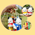 Pikkukuva 6 / 8: Kawaii Sanrio Avaimenperä ja Piirretty Pochacco Nuken Ripustus Auton Avaimelle - Varastossa Ed