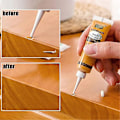 Miniatyrbillede 3 af 5: Professionel Møbelreparationspasta - Gendan og Forny Dine Møbeloverflader black walnut