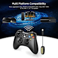 Pikkukuva 2 / 5: Xbox 360 langaton ohjain 2,4 GHz peliohjain joystick langaton ohjain (musta)