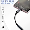 Pikkukuva 3 / 5: USB C - 3,5 mm:n naaraspuhelinliitinsovitin (2 kpl), USB-tyyppi