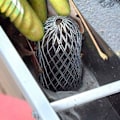 Pikkukuva 5 / 5: 4 kpl metallisia rännikappaleita 10x20 cm laajennettava suodatinseula L