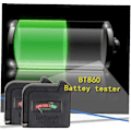 Miniatyrbillede 3 af 5: BR-Life 1. digitale batteritester til AA, AAA, C, D, 9v, knapbatterier, knapkapacitetstester, sort Sunmostar