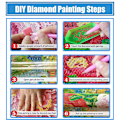 Miniatyrbillede 5 af 5: DIY Julemand diamantmaleri, Jul 5D diamant