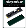 Miniatyrbillede 5 af 5: NGFF M.2 til PCI-E 4X Riser-kort M2 M Key til PCIe X4 Adapter med LED-indikator SATA Power Riser til Mining