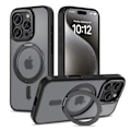 Miniatyrbillede 1 af 6: Tech-Protect iPhone 16 Pro Max Cover MagSafe MagRing Mat Sort 60