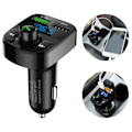 Pikkukuva 1 / 5: FM-lähetin Langaton Bluetooth Auton USB-laturi Musiikkisoitin
