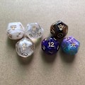 Pikkukuva 7 / 7: Constellation Divination -ennustusnopat, 12-sivuiset, Astrologia A A