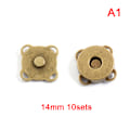 Miniatyrbillede 1 af 5: 10 sæt magnetiske knapper tasker magnet automatisk adsorption sp Bronze 14mm