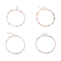 Pikkukuva 2 / 5: 1/2/3/5 helmen kaulakoru helmillä koristeltu Choker säädettävä ketju Boho tyyppi 3 Type 3 1 Pc