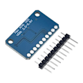 Miniatyrbillede 4 af 6: 16-bit I2C ADS1115 modul ADC 4-kanals med Pro Gain forstærker udviklingskort Power Analog til Digital Converter