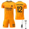2425 Real Madrid bortedrakt CAMAVINGA drakt med sokker (bt) L(175-180cm)