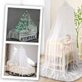Miniatyrbillede 5 af 5: 1 sæt Glow-in-the-dark Polyester Stjerner Princess Dome Senghimmel Pink Pink M