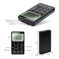 Miniatyrbillede 3 af 5: Bærbar Radio FM/AM Dual Band Stereo Digital Bærbar Mini Radio Modtager med LCD Skærm Upload