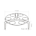 Miniatyrbillede 5 af 5: Æggekogningsstativ Trivet, Rustfrit Stål Dampstativ, Multifunktionel Madlavningsholder, Grydestativ i Køkkenet til Trykkoger Tilbehør