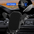 Miniatyrbillede 4 af 5: Universal bil mobiltelefonholder 360° rotation luftventil GPS-montering