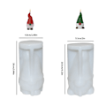 Miniatyrbillede 3 af 9: Julelysestøbeform Form Faceless Gnome Lysestøbeform Aromaterapi Form Faceless Gnome Forme 0.11 Style 1