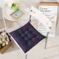 Miniatyrbilde 1 av 5: stk myke stolputer, stolputer med bånd, stolputer spisestue for hage uteplass kjøkken spisestue (40x40cm)[qb] Dark blue