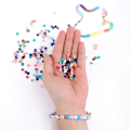 Miniatyrbilde 4 av 4: 4235 stk leireperler 6 mm 24 farger flate runde polymer leireperler C