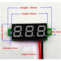 Miniatyrbillede 2 af 5: Voltmeter 3-30v DC Digital til bil båd campingvogn autocamper motorcykel Ed RED