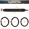 Miniatyrbillede 2 af 5: Overlevelsesarmbånd, taktisk paracord-armbånd med smedet rust