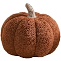 Miniatyrbilde 1 av 5: 3D Gresskar Pute Fylt Dyr, Fluffy Gresskar Plysj Leker, Gresskar Pute Sofa Pute Gresskar for Hjemmeinnredning Halloween (Brun, 20.32cm)